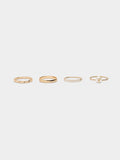 Set De Anillos Con Perlas