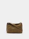 Bolso Bandolera Con Piel