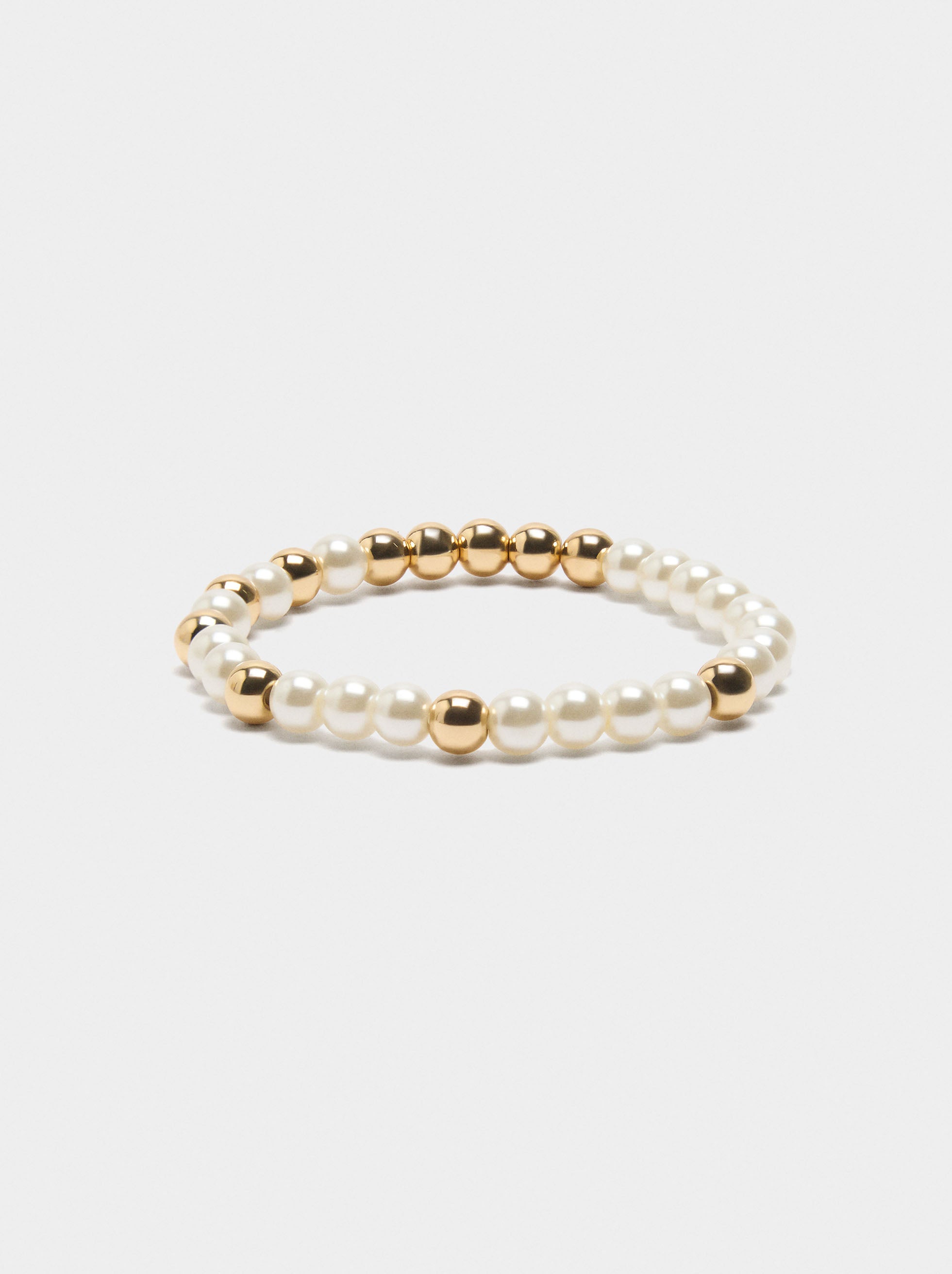 Pulsera Elástica De Perlas