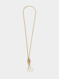 Collar Cadena De Serpiente Con Perlas