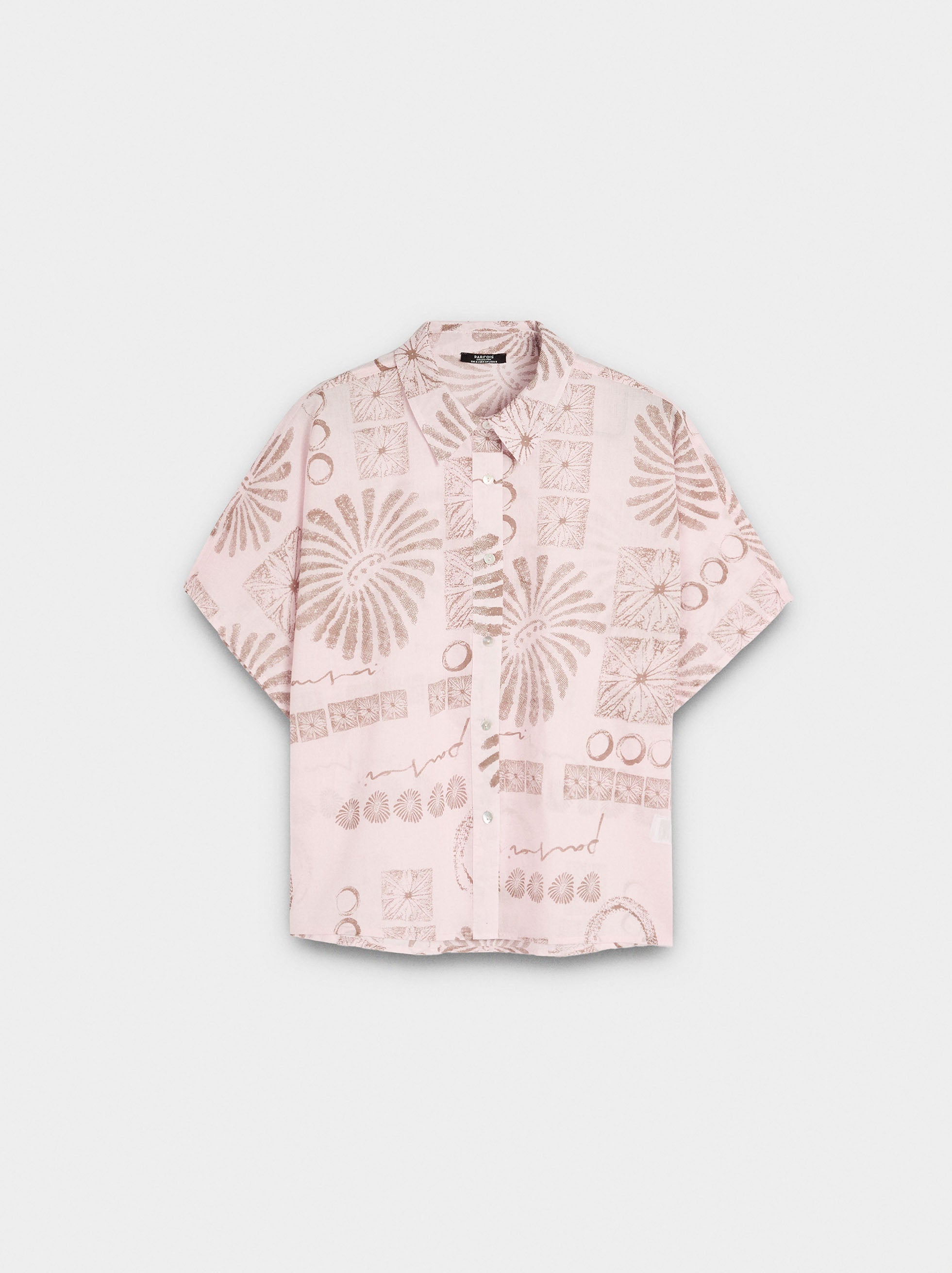 Camisa Estampada 100% Algodón