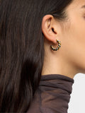 Aros Bicolor Entrelazados - Acero Inoxidable