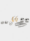 Set De Pendientes Bicolor