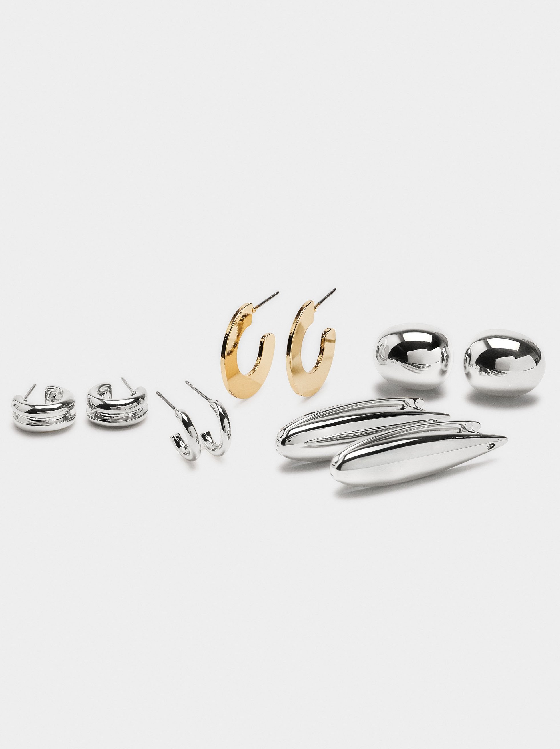 Set De Pendientes Bicolor
