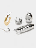 Set De Pendientes Bicolor