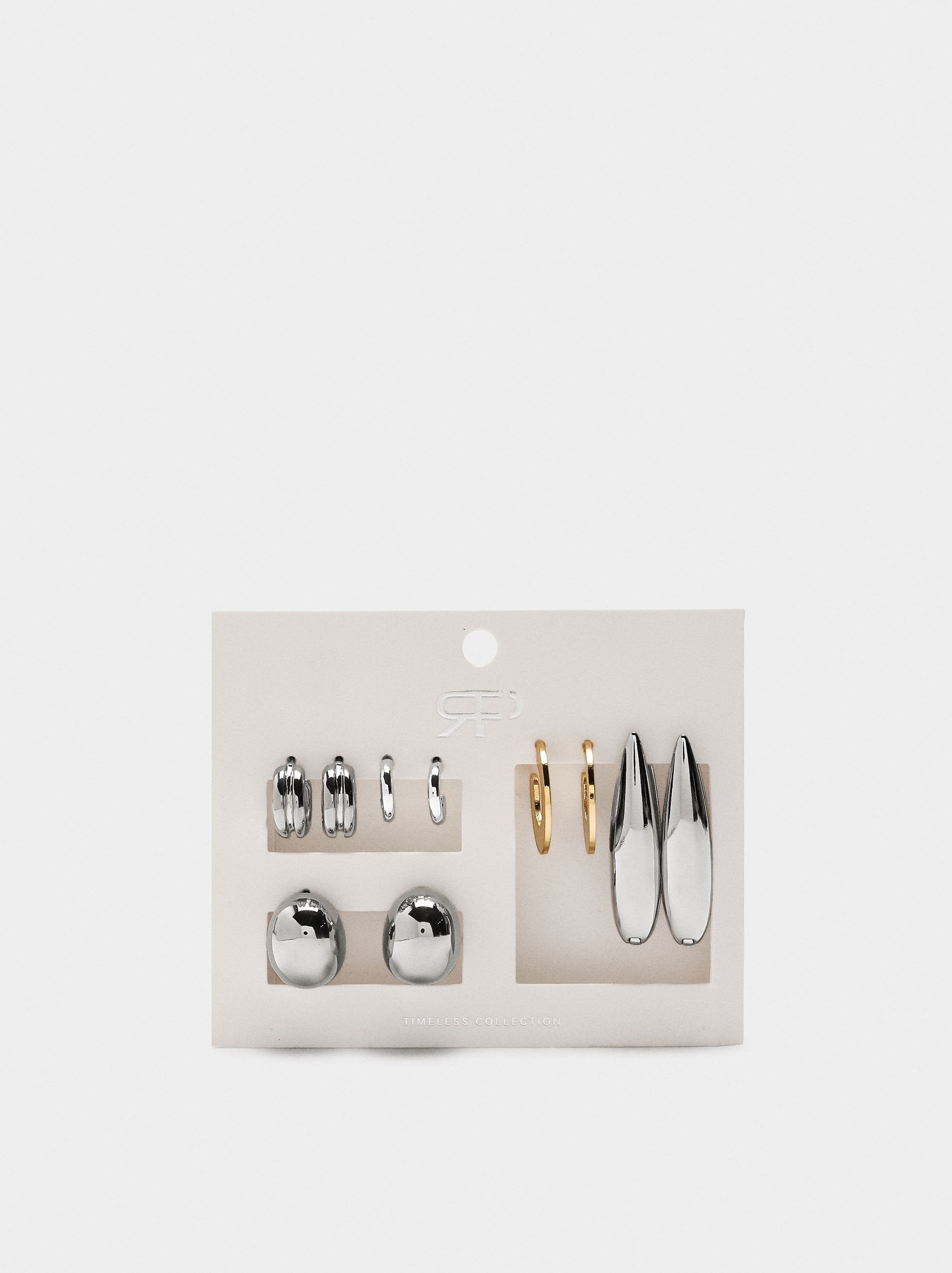Set De Pendientes Bicolor