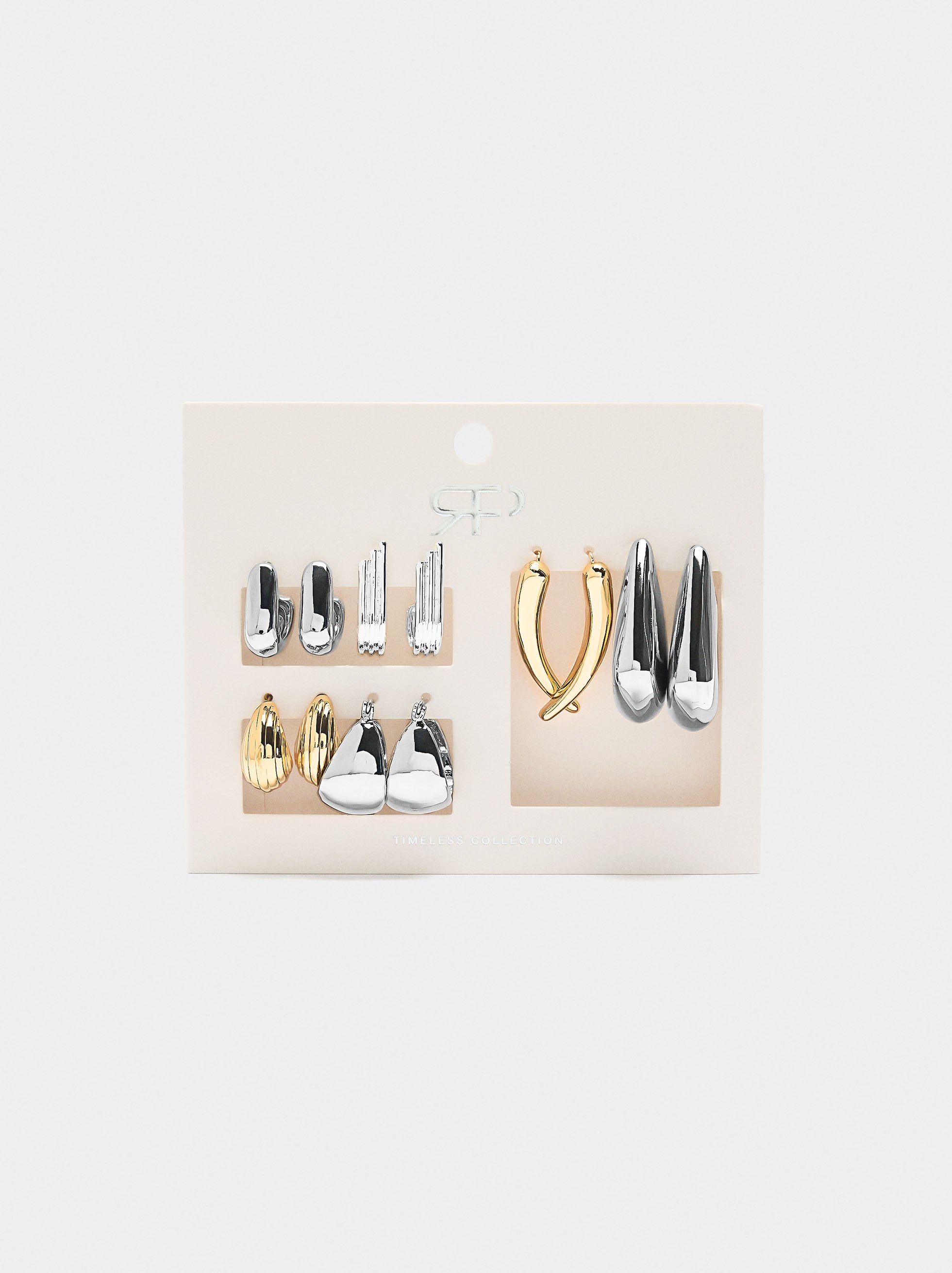 Set De Pendientes Bicolor