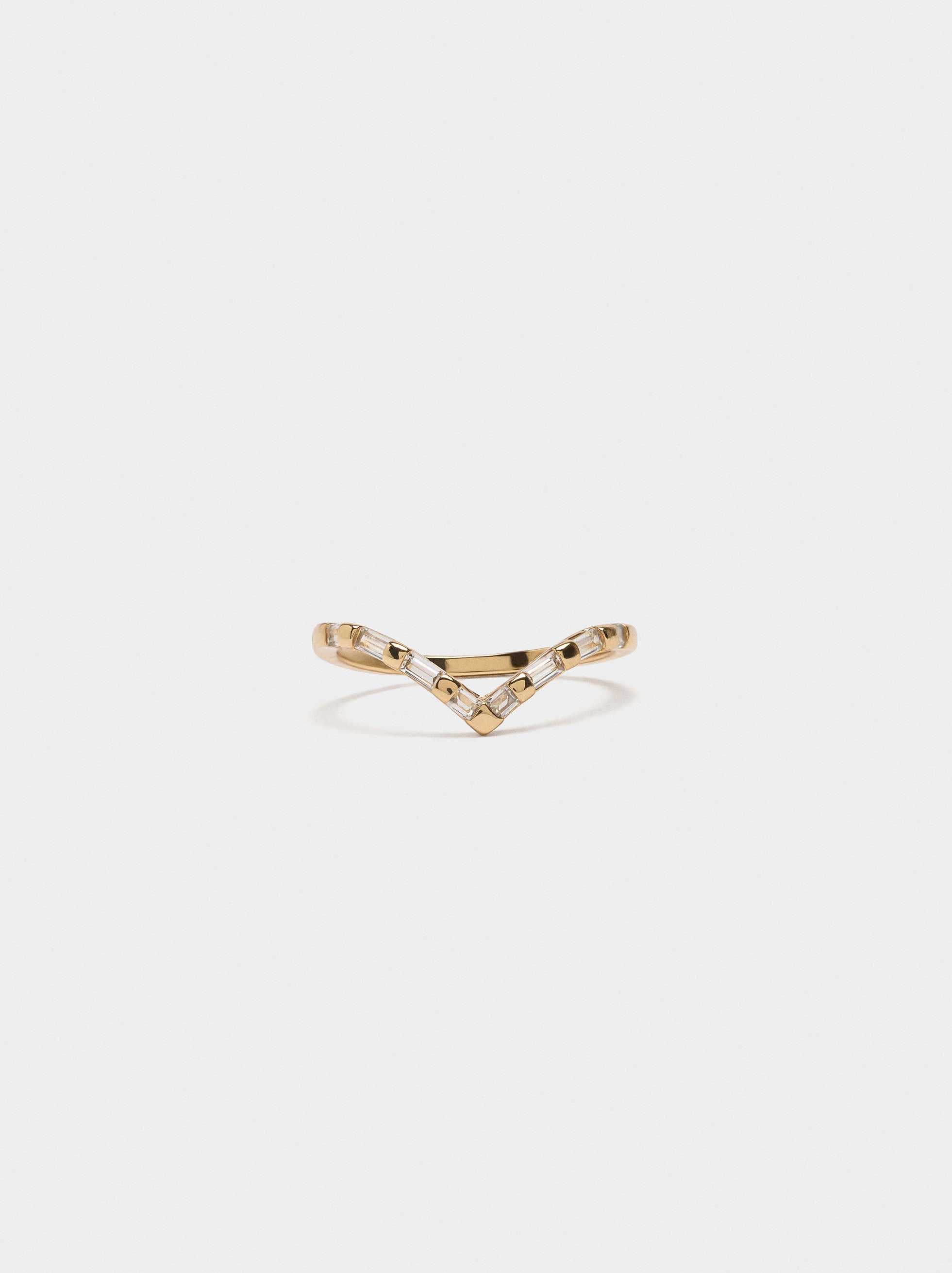 Anillo De Punta Con Circonitas