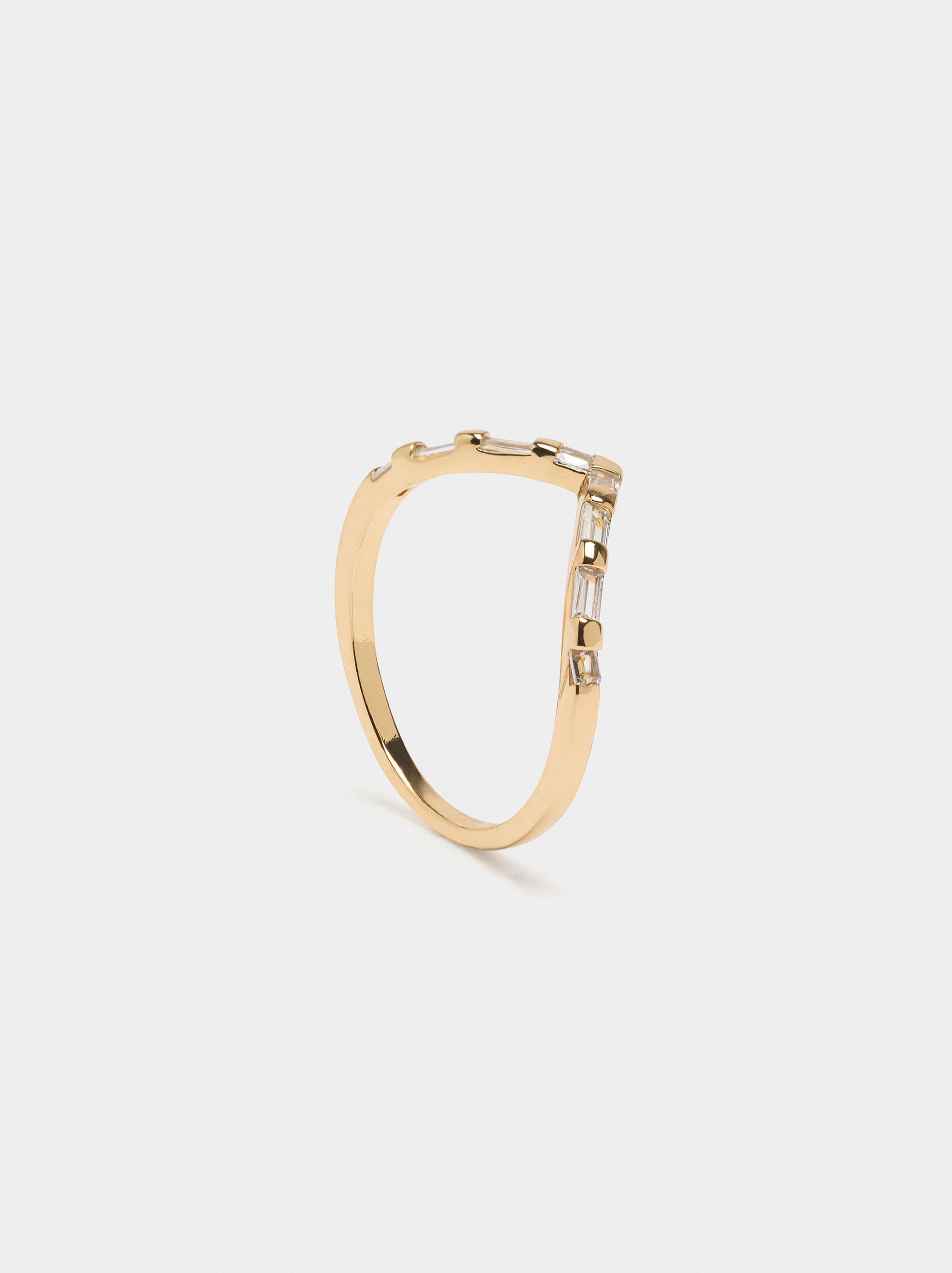 Anillo De Punta Con Circonitas