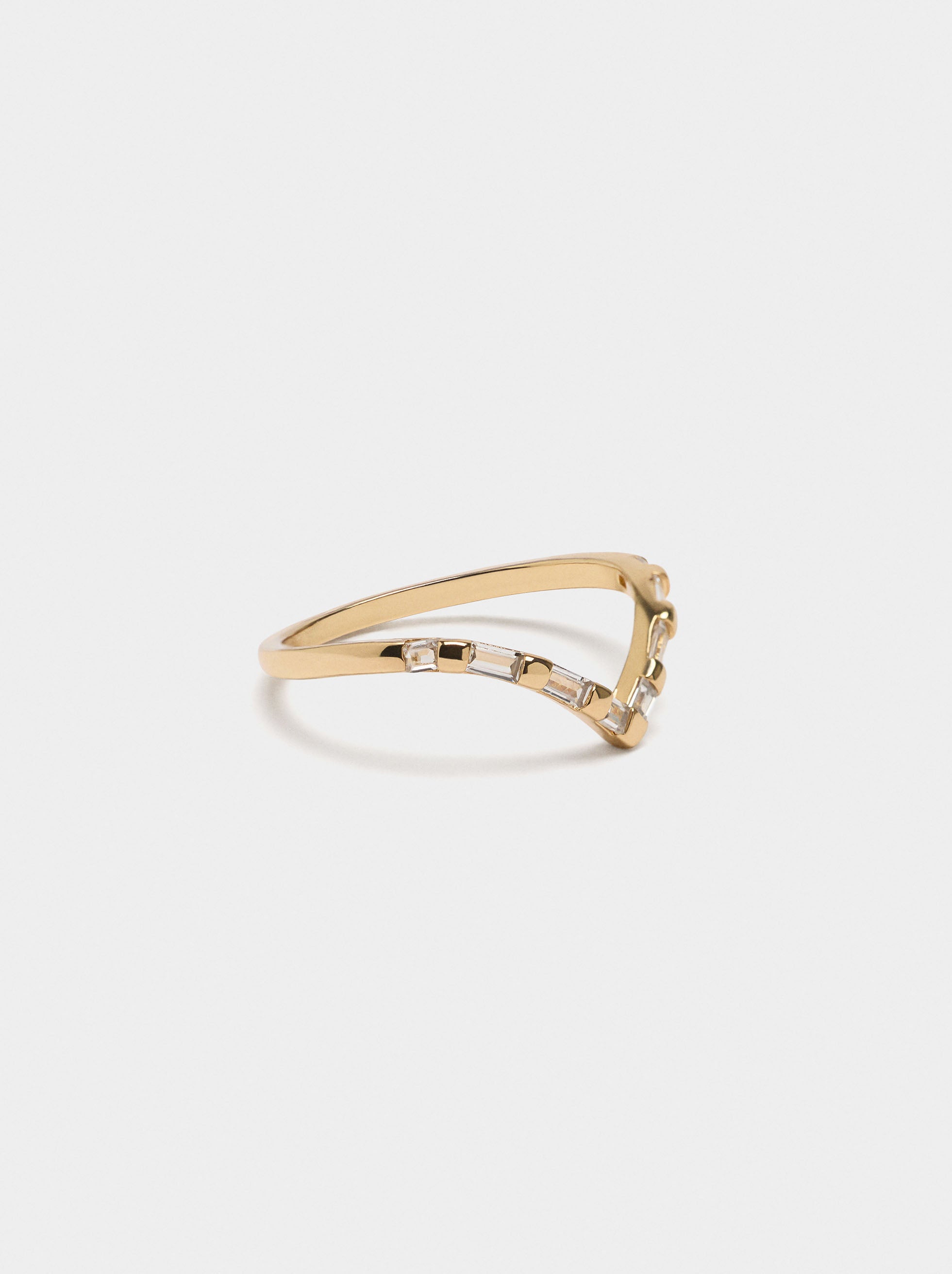 Anillo De Punta Con Circonitas