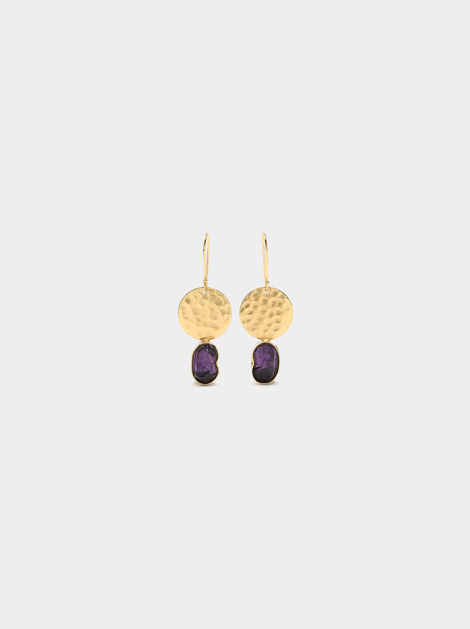 Pendientes Redondos Con Piedras