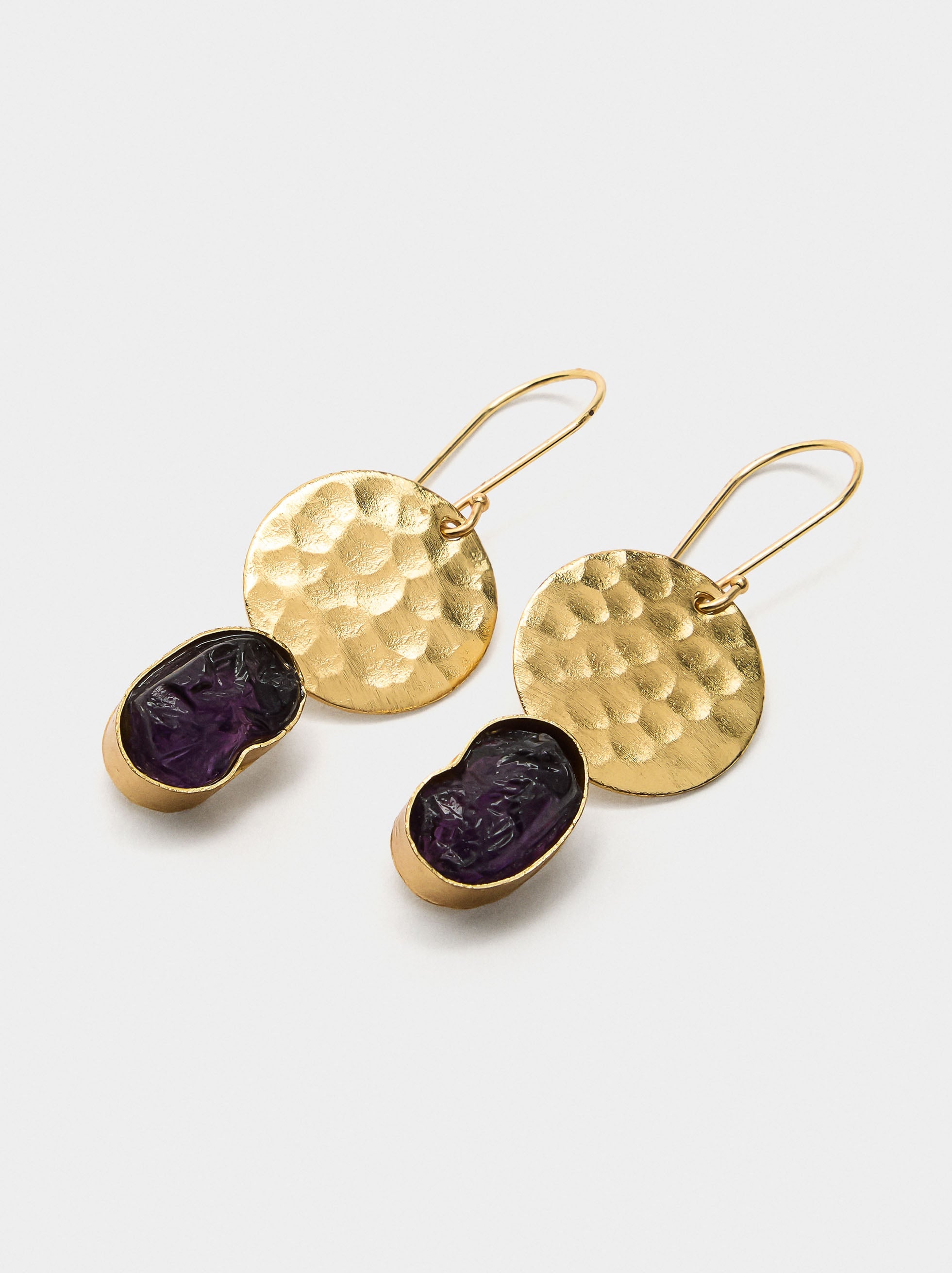 Pendientes Redondos Con Piedras