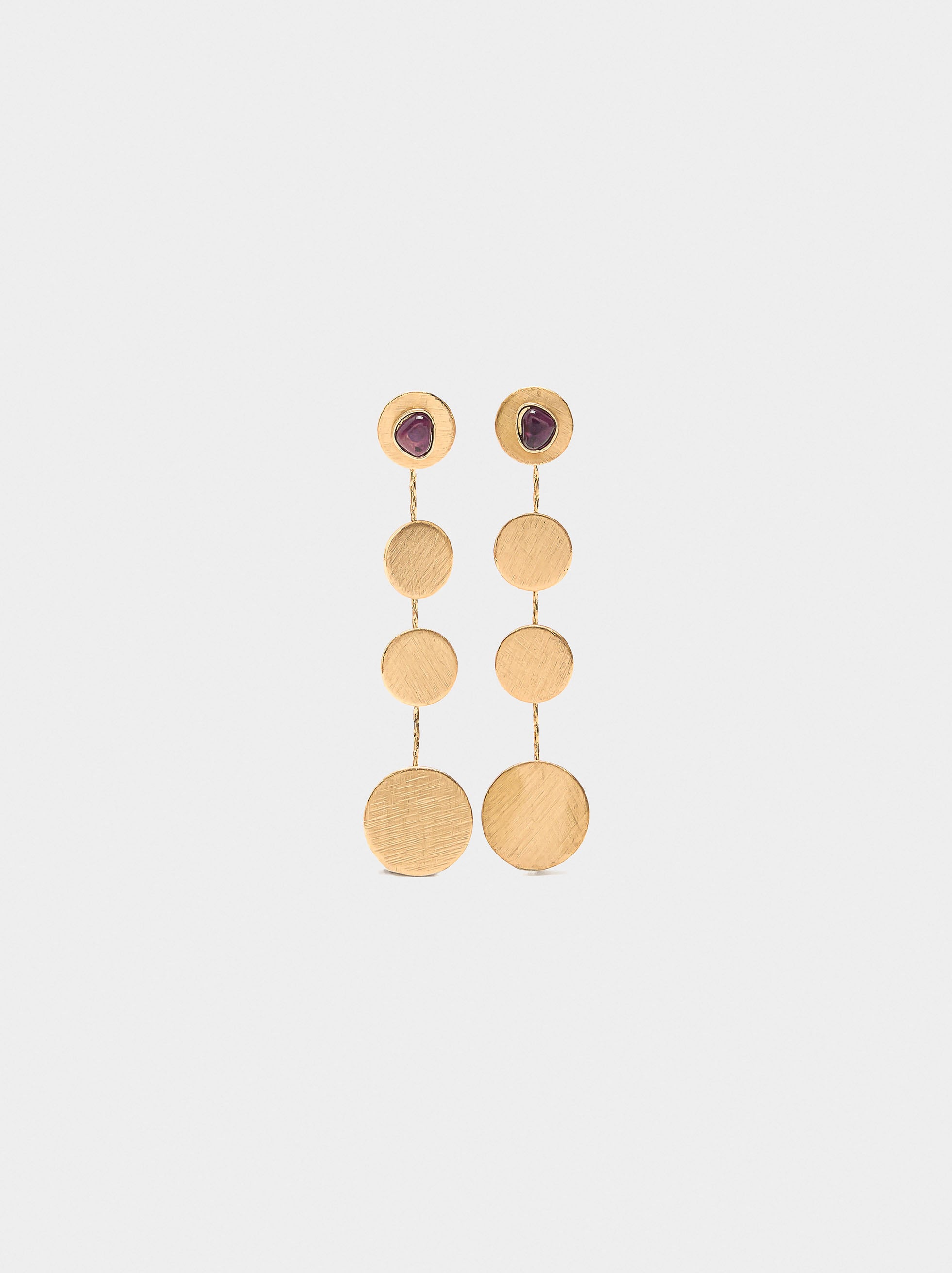 Pendientes Largos Con Piedras