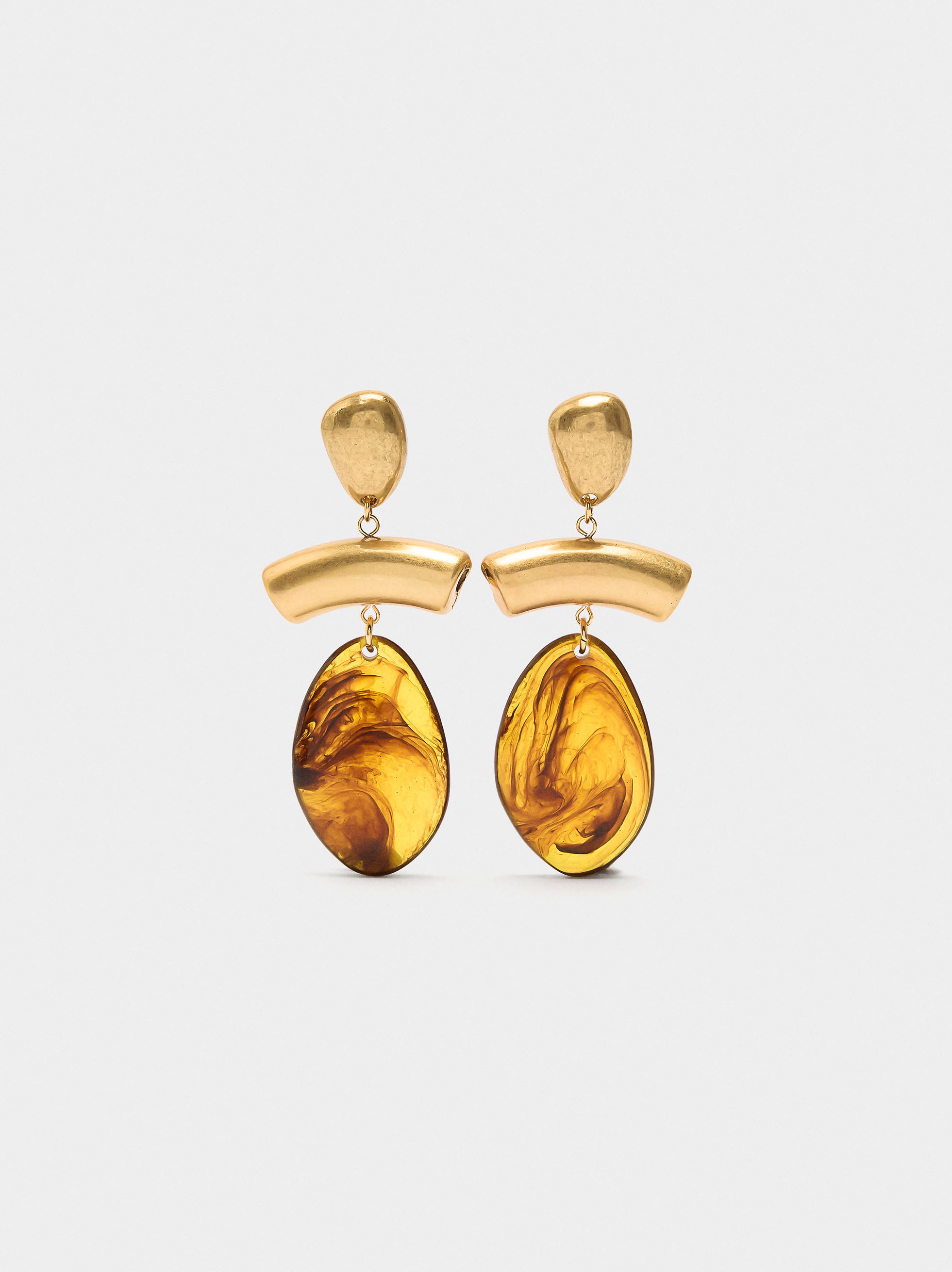Pendientes Largos Ovalados