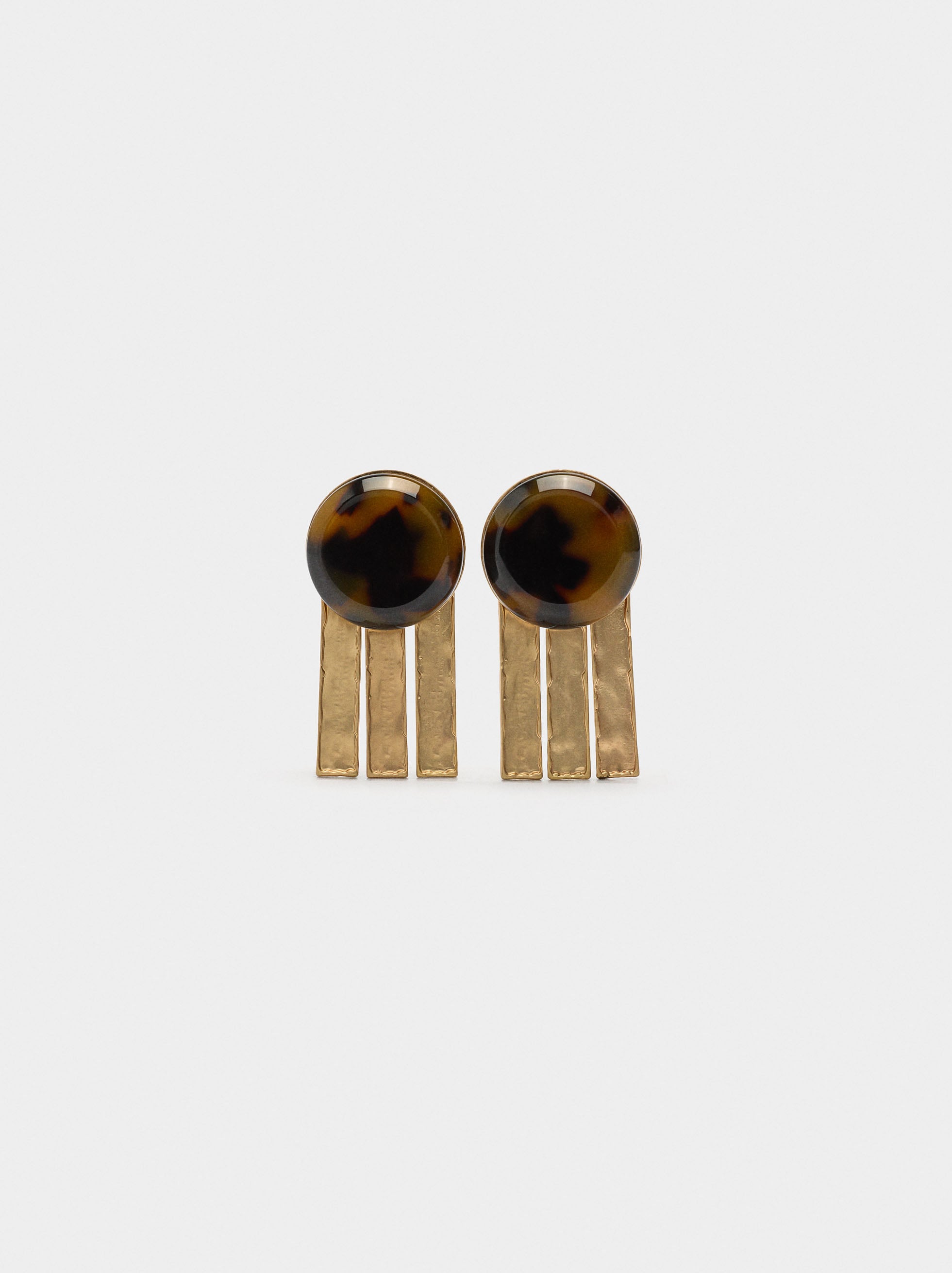 Pendientes Redondos Efecto Carey