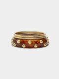 Set De Pulseras Efecto Piedra