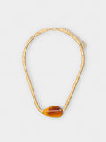 Collar Cadena De Serpiente Con Colgante