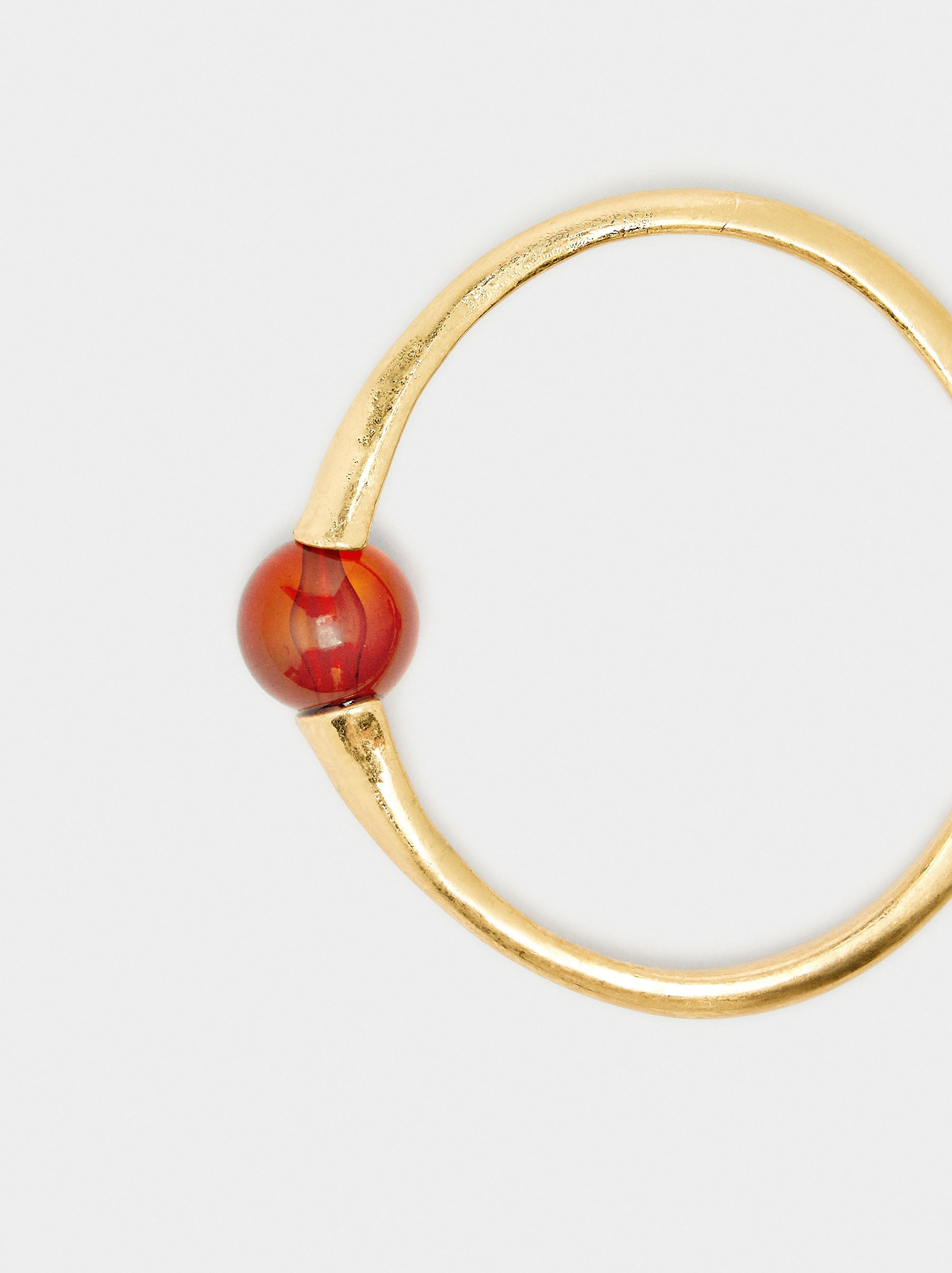 Pulsera Rígida Cuenta Efecto Piedra
