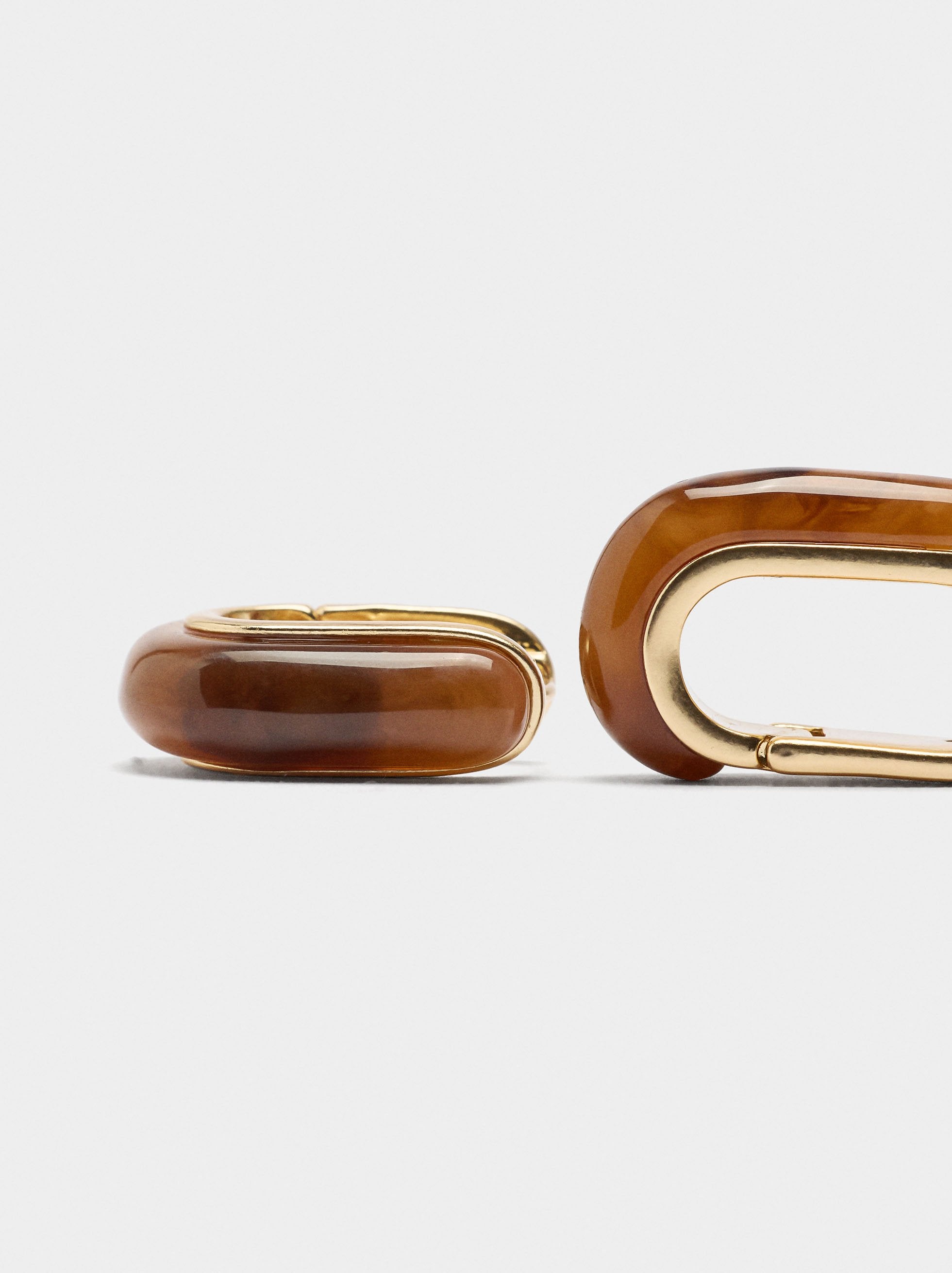 Aros Alargados Con Efecto Carey
