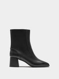 Botines De Tacón Ancho