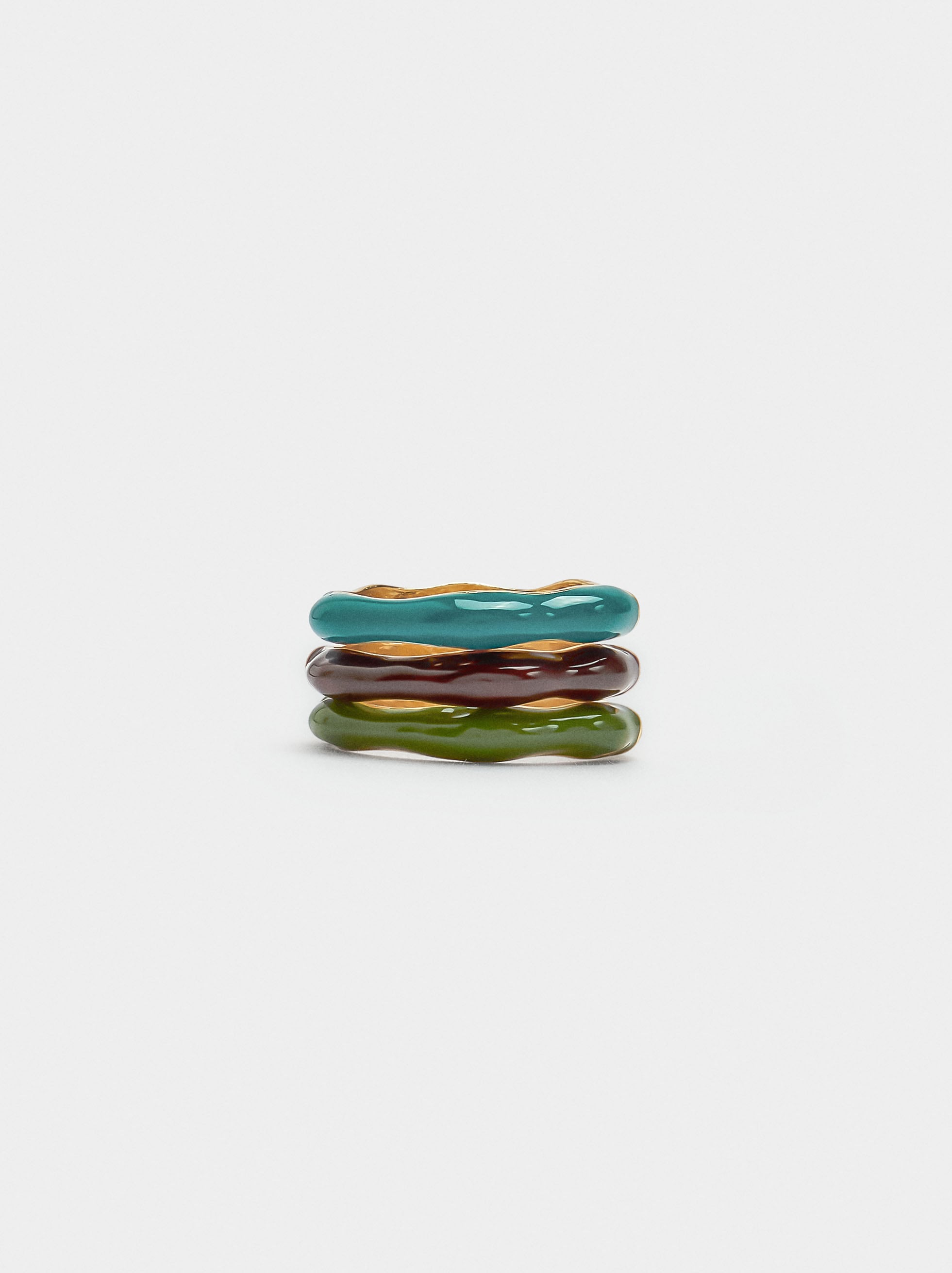 Set De Anillos De Resina