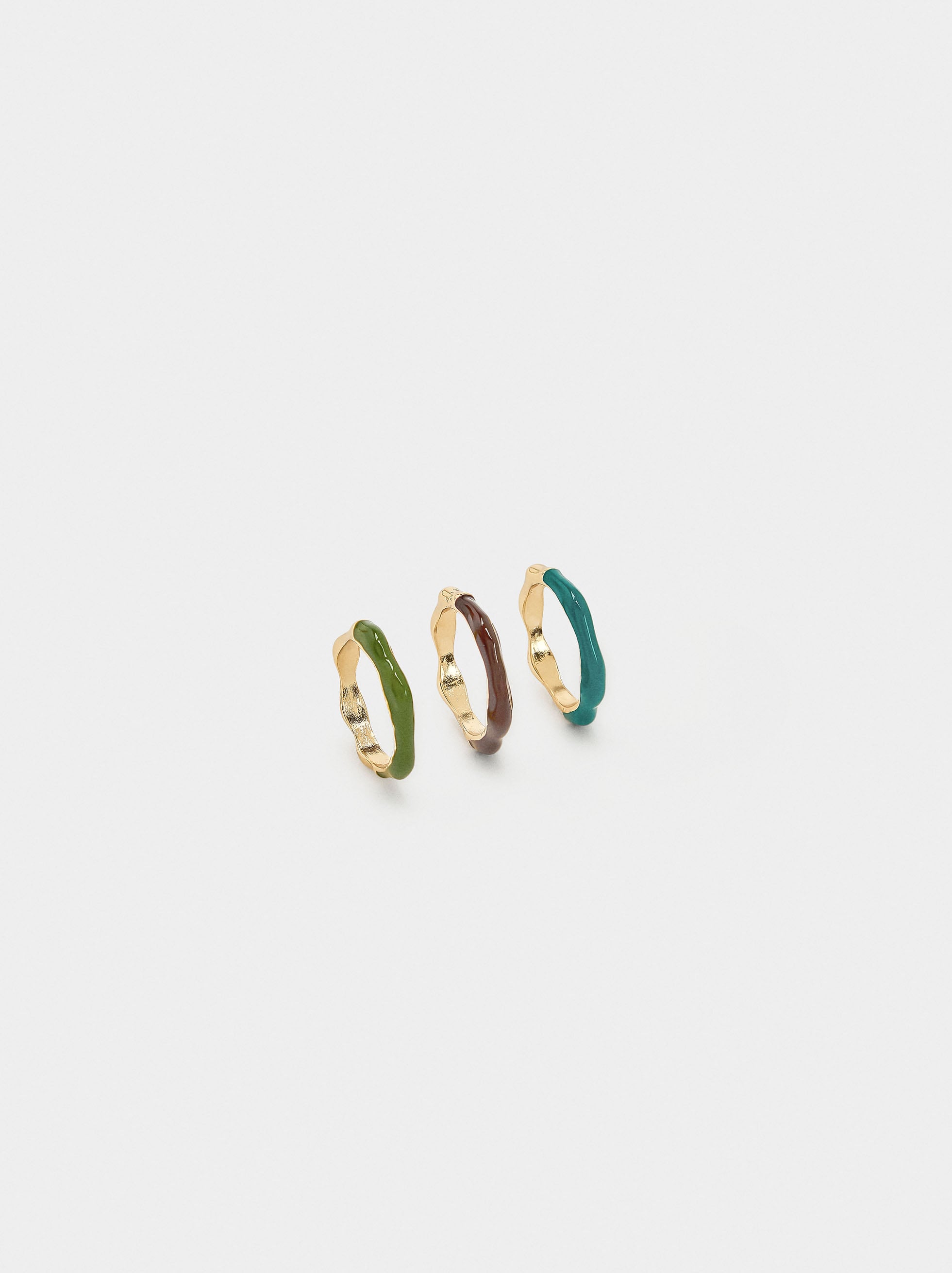 Set De Anillos De Resina