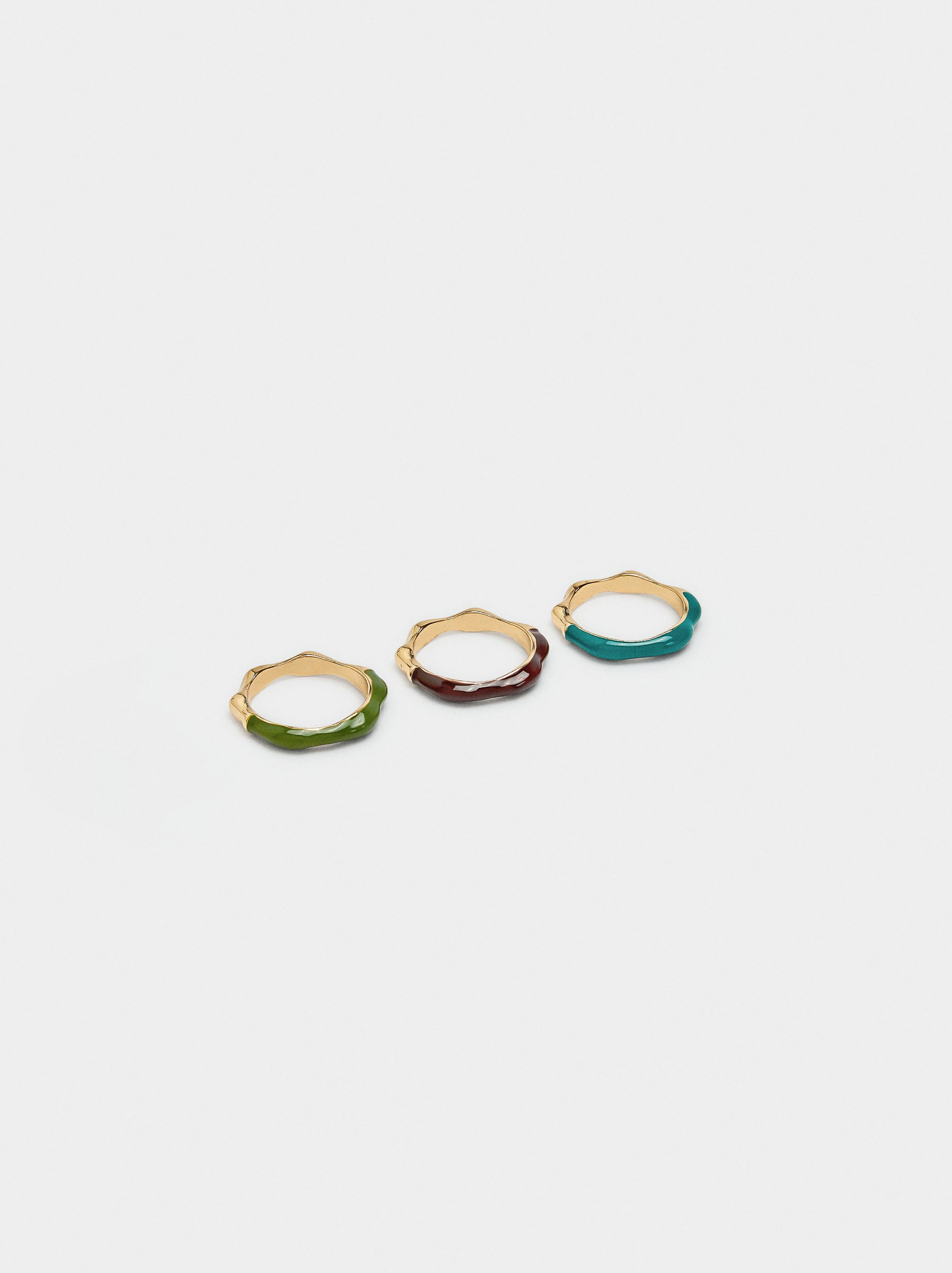 Set De Anillos De Resina