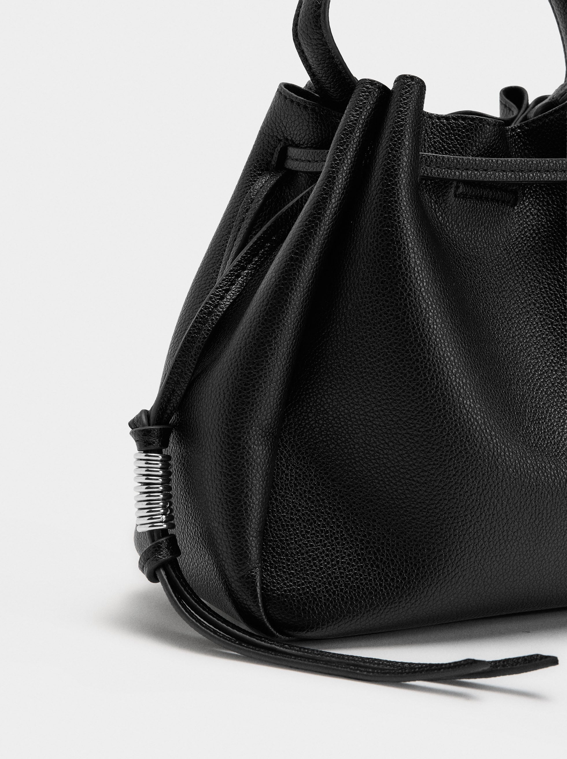 Bolso Bombonera Con Textura