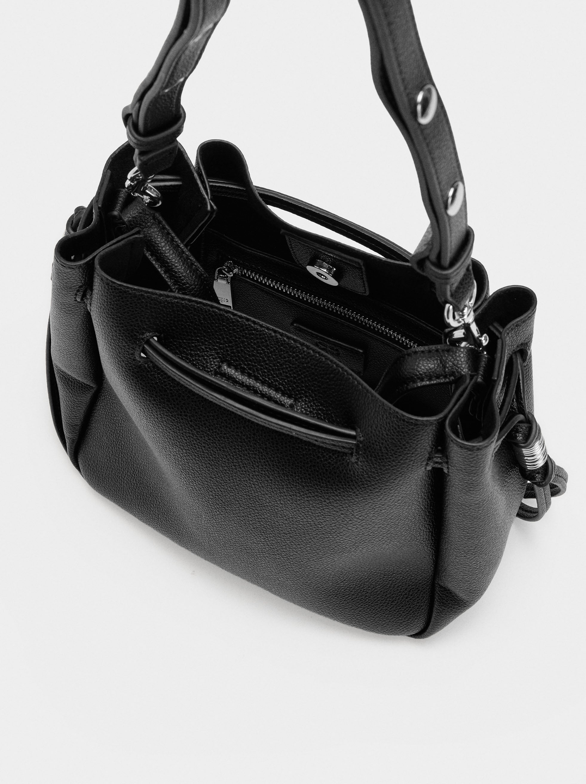 Bolso Bombonera Con Textura