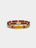 Set De Pulseras Elásticas Efecto Piedra