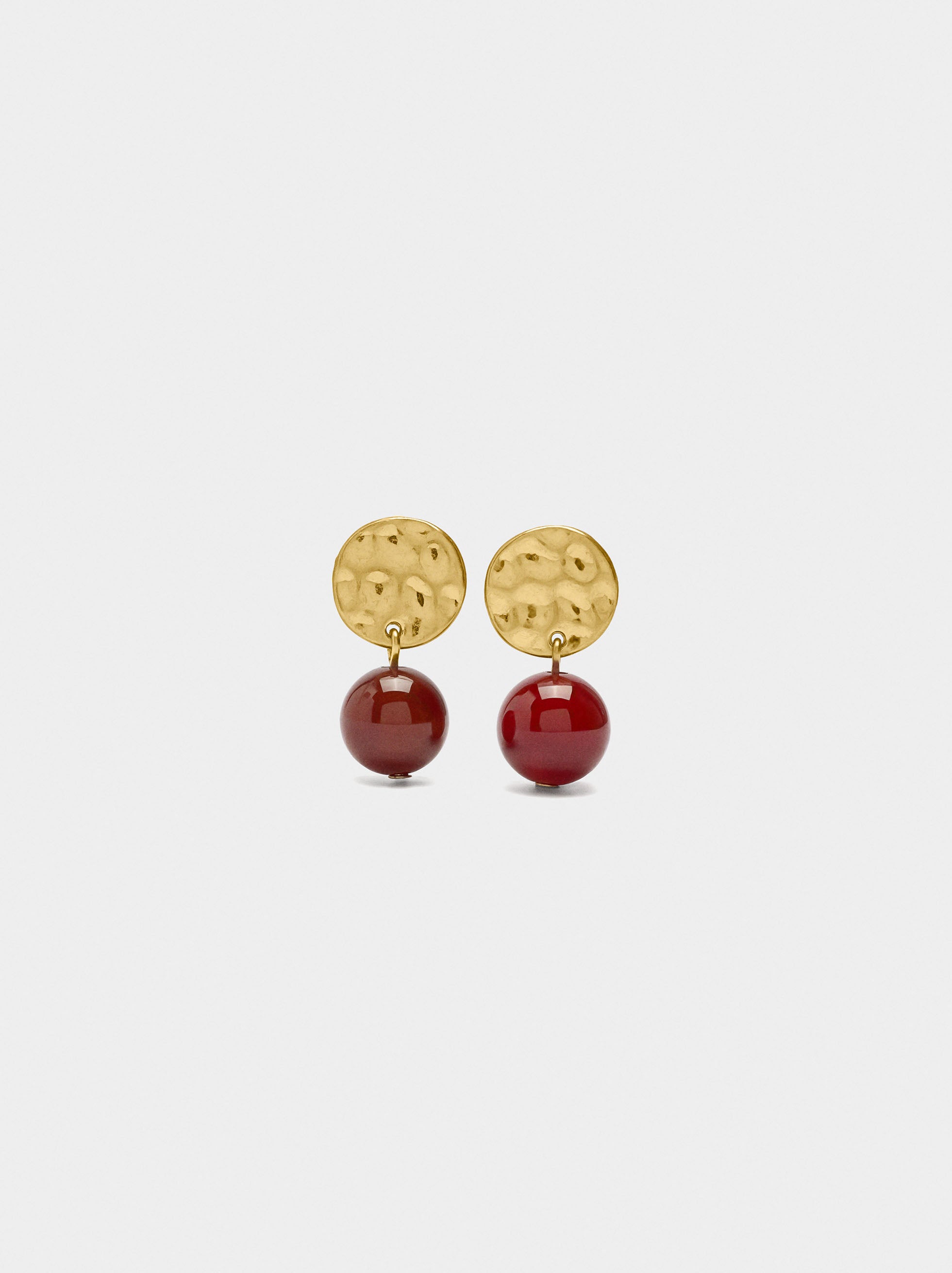 Pendientes Cortos Con Piedra