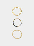 Set De Pulseras Elásticas Bicolor