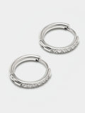 Aros Con Circonitas - Acero Inoxidable