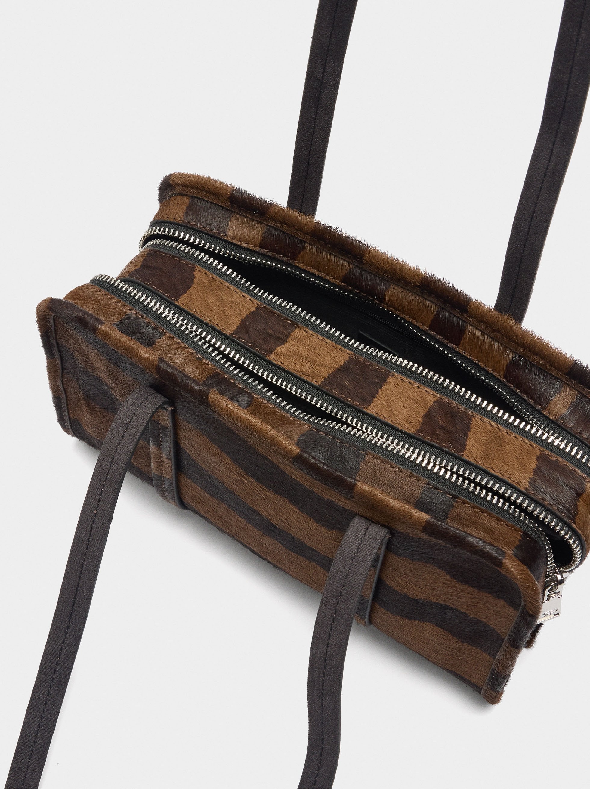 Bolso Bowling De Piel Estampado Animal