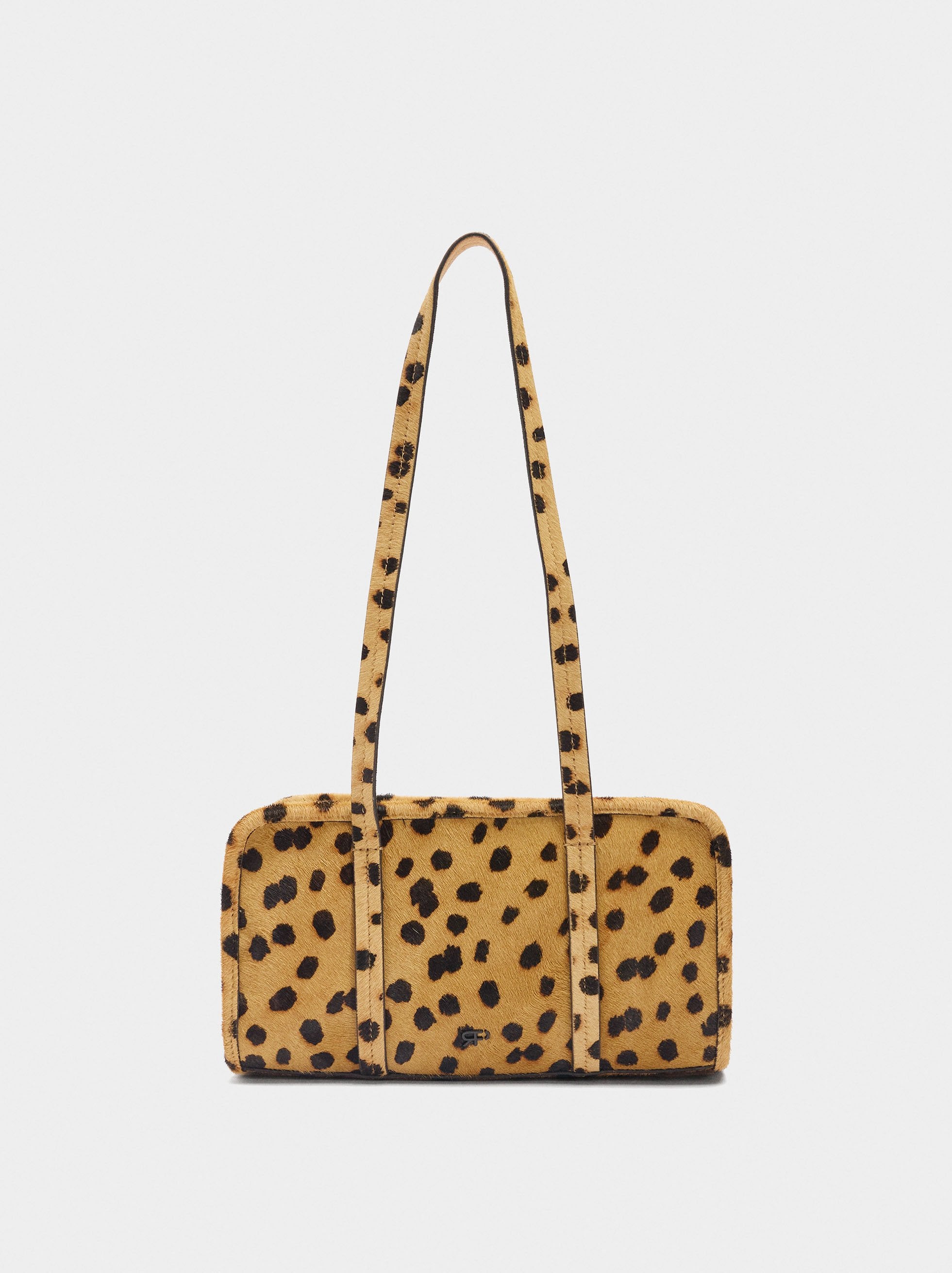 Bolso Bowling De Piel Estampado Animal