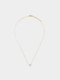 Collar Largo Con Cristal - Acero Inoxidable