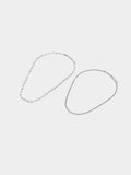 Set De Collares De Eslabones - Acero Inoxidable