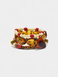 Set De Pulseras Efecto Carey