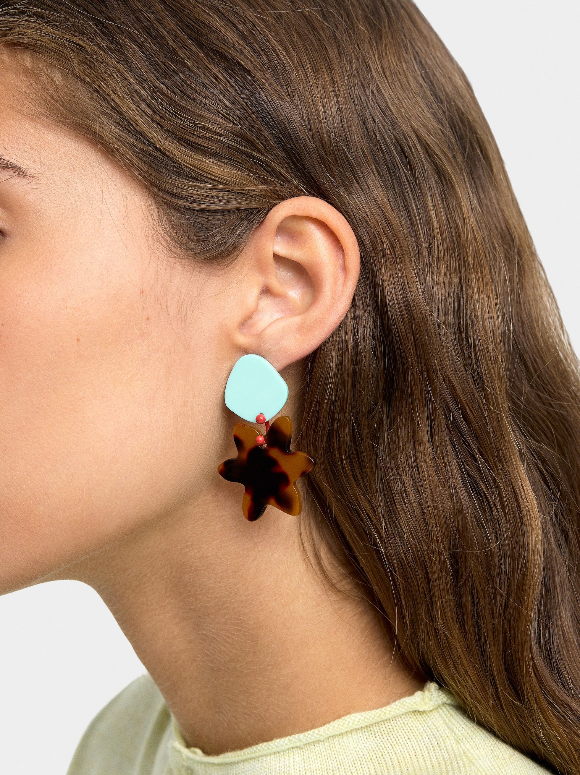 Pendientes De Estrella Efecto Carey