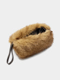 Bolso De Mano Efecto Pelo