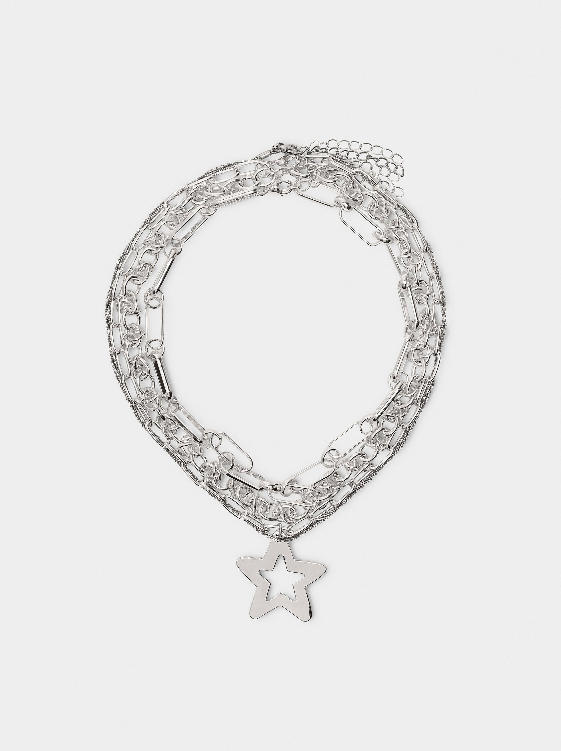 Set De Collares De Eslabones Con Estrella