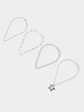 Set De Collares De Eslabones Con Estrella