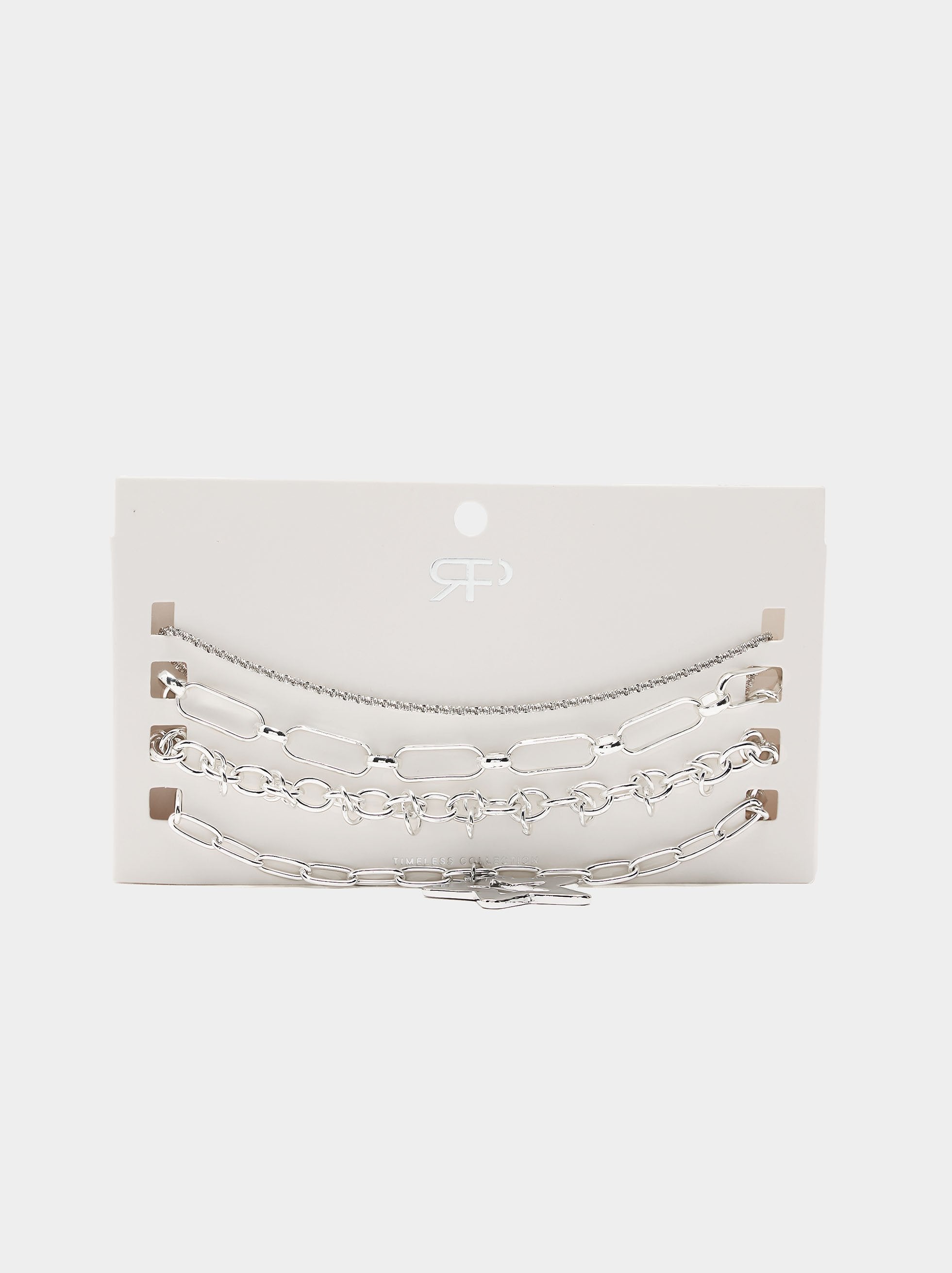 Set De Collares De Eslabones Con Estrella