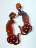 Pendientes Maxi Tigre De Resina