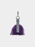 Llavero Charm Monedero Efecto Pelo