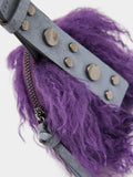 Llavero Charm Monedero Efecto Pelo