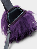 Llavero Charm Monedero Efecto Pelo