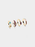 Set De Anillos Con Esmalte