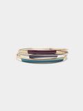 Set De Pulseras Con Esmalte
