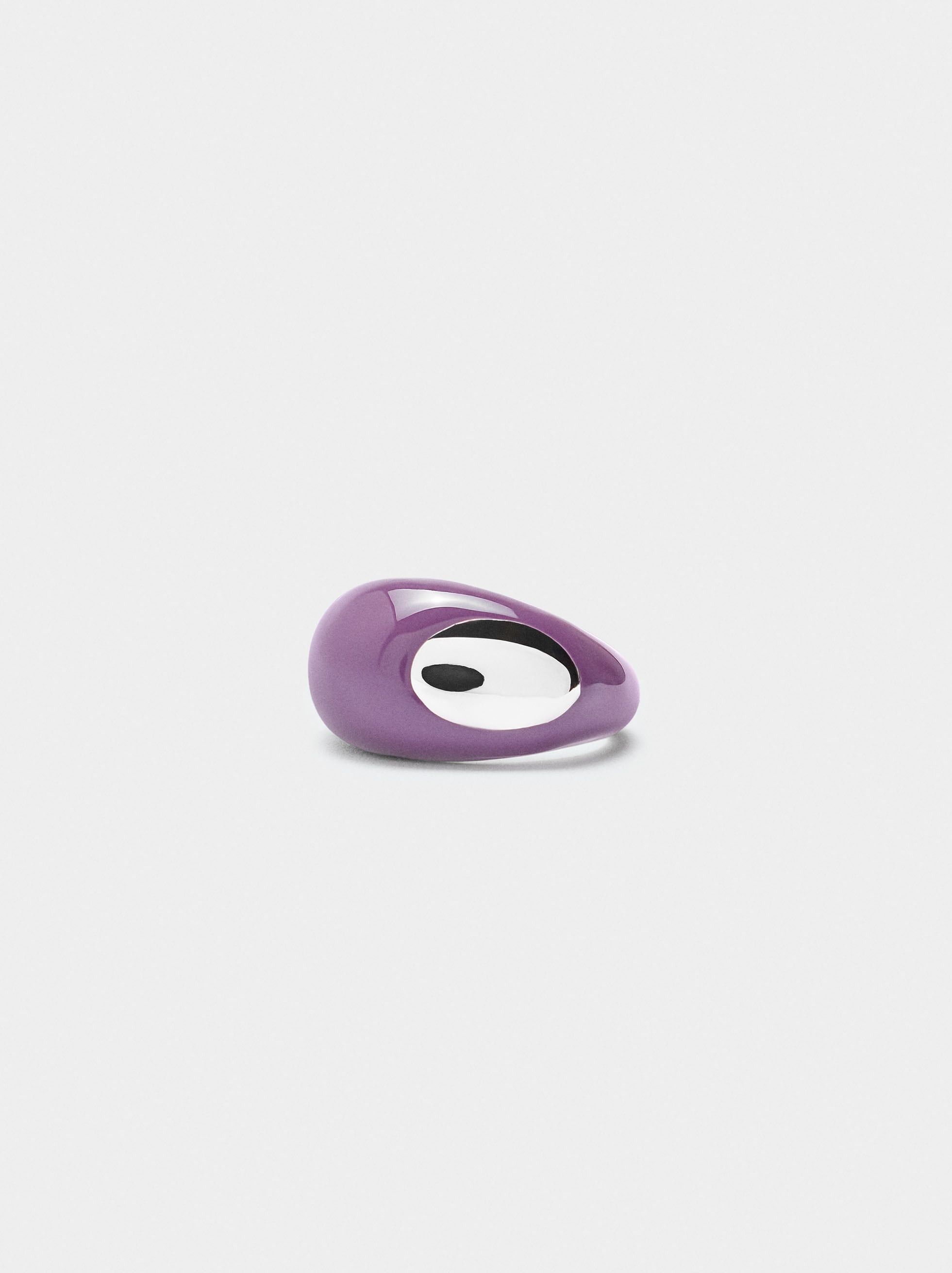 Anillo Ancho De Esmalte